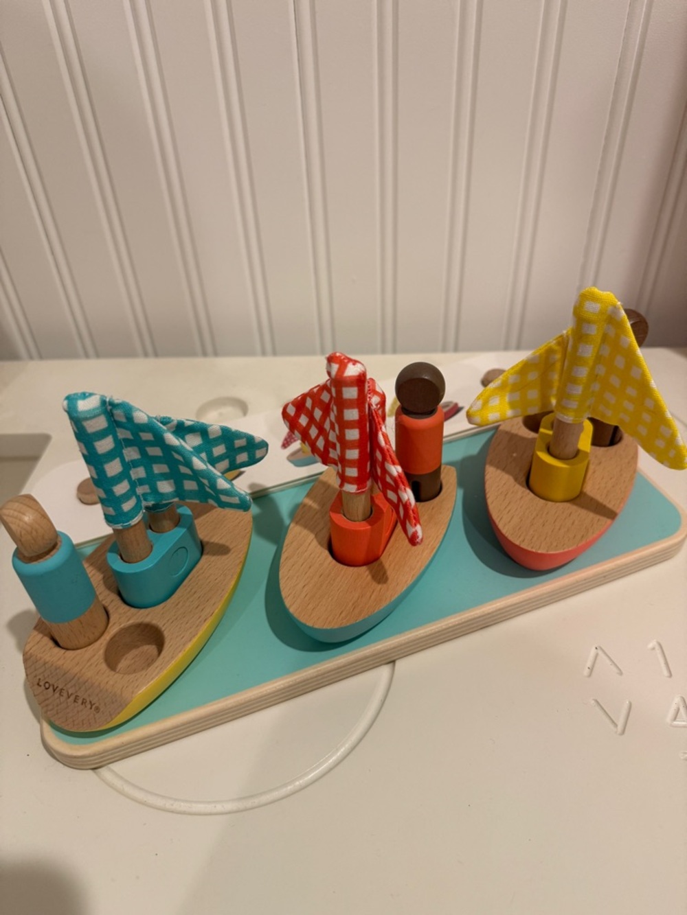 EUC Lovevery Pattern Match Boats & Cards Set